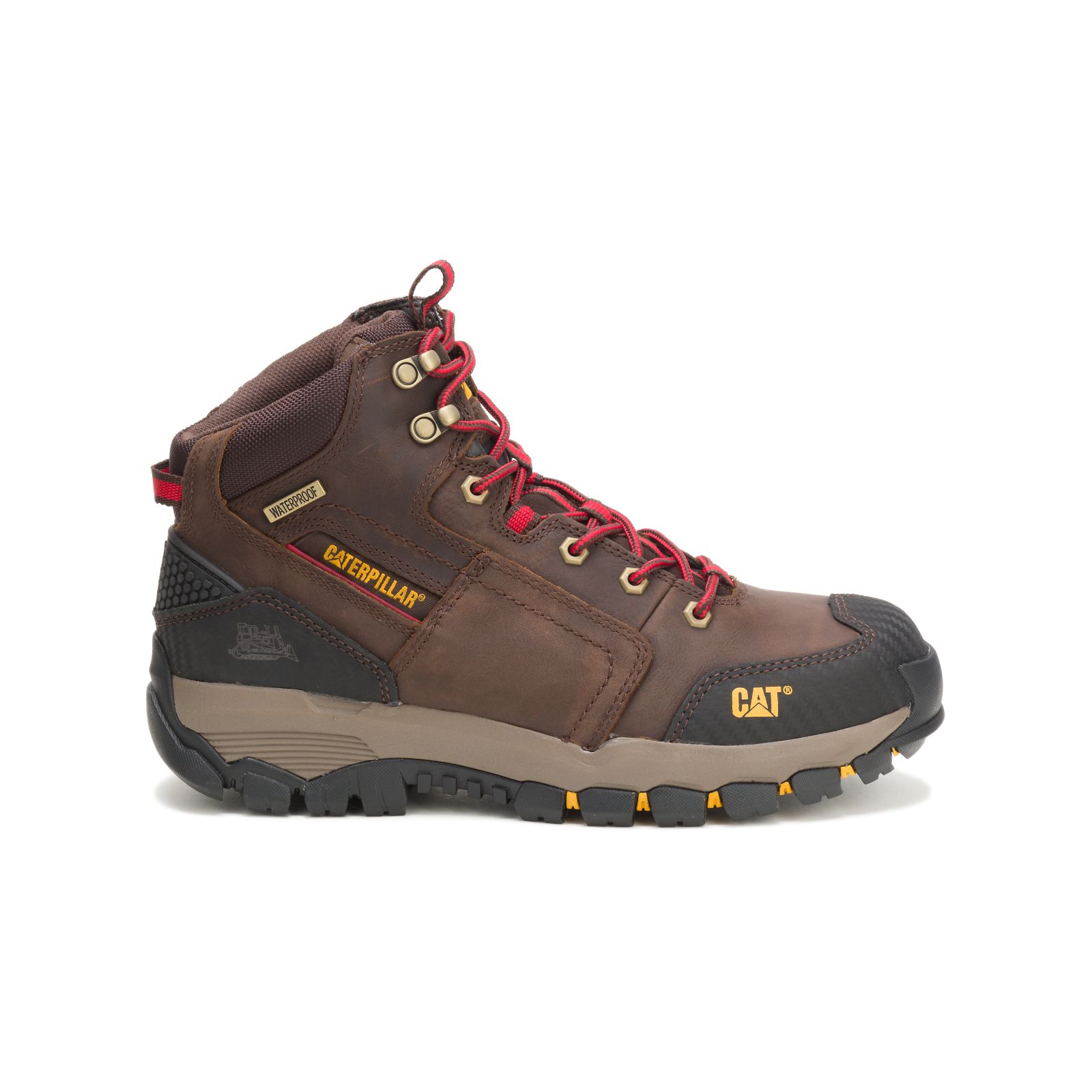 Caterpillar Navigator Waterproof - Mens Work Boots - Brown - NZ (157OMVKIU)